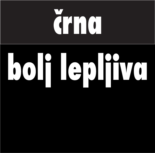 Slika različice za črna / bolj lepljiva
