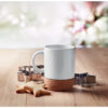 Ceramic Mug with Cork Coaster, for Sublimation 410 mL